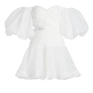 Aje Myriad Cut-Out White Mini Dress